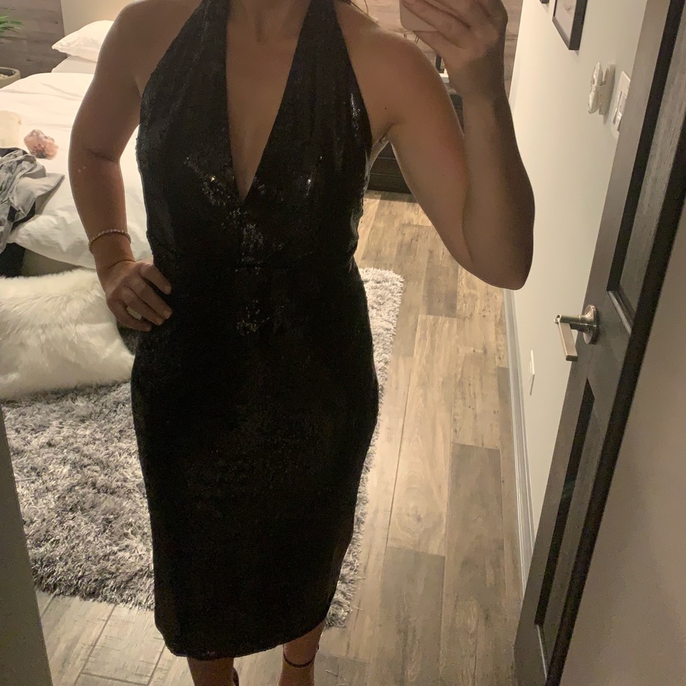 Sexy Dress the Population dress in black sequins size Medium